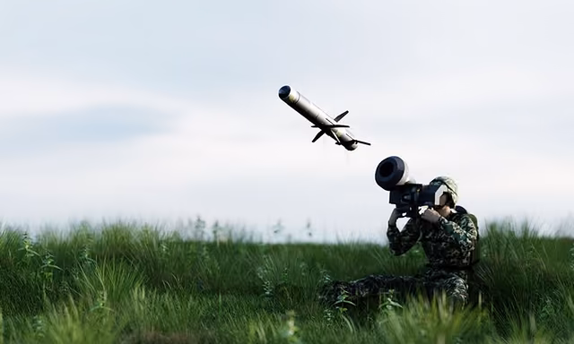 Soldat tirant un missile, projet CAP4LAND accompagné par Qreative