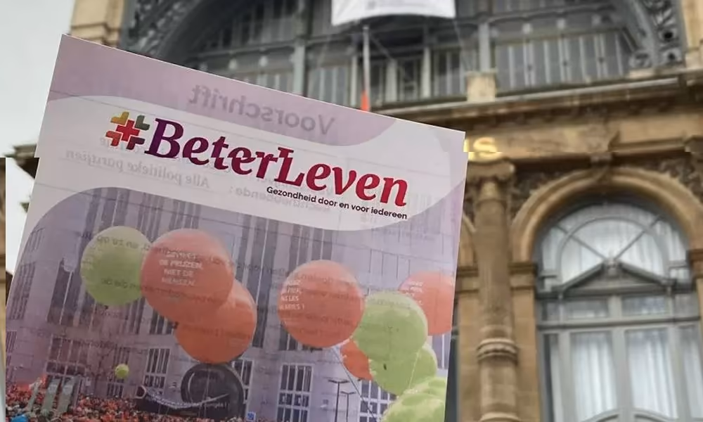 Flyer Beter Leven présenté en ville, valorisé sur le site par Qreative