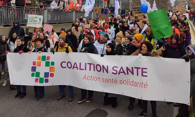 Marche citoyenne avec Coalition Santé mise en avant par Qreative