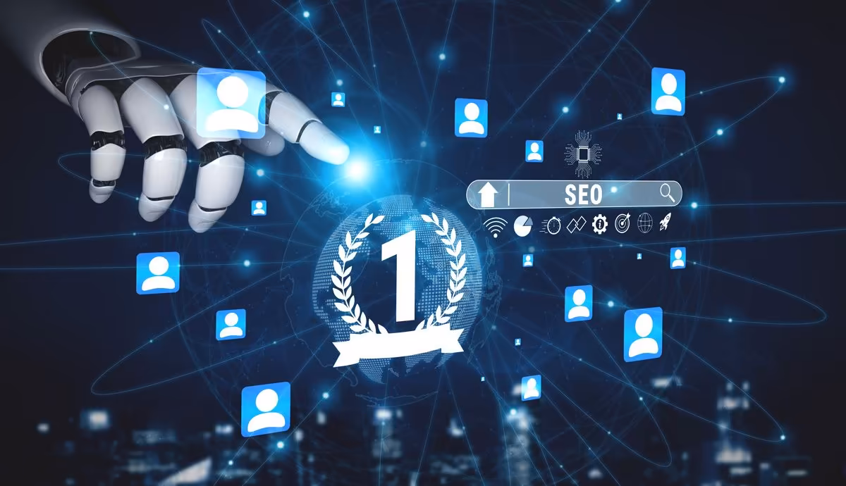 Robot linking SEO and visibility in Qreative’s analysis