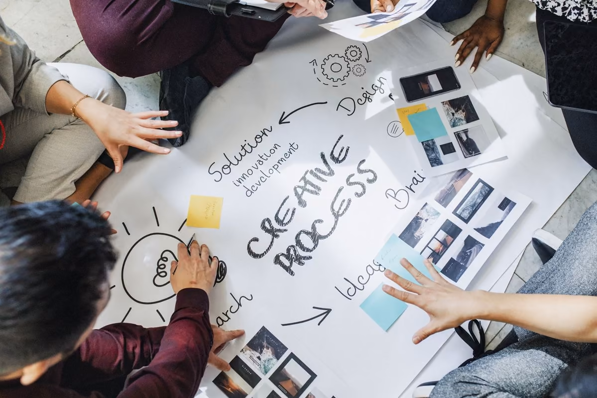 Qreative creative workshop clarifying a brand identity