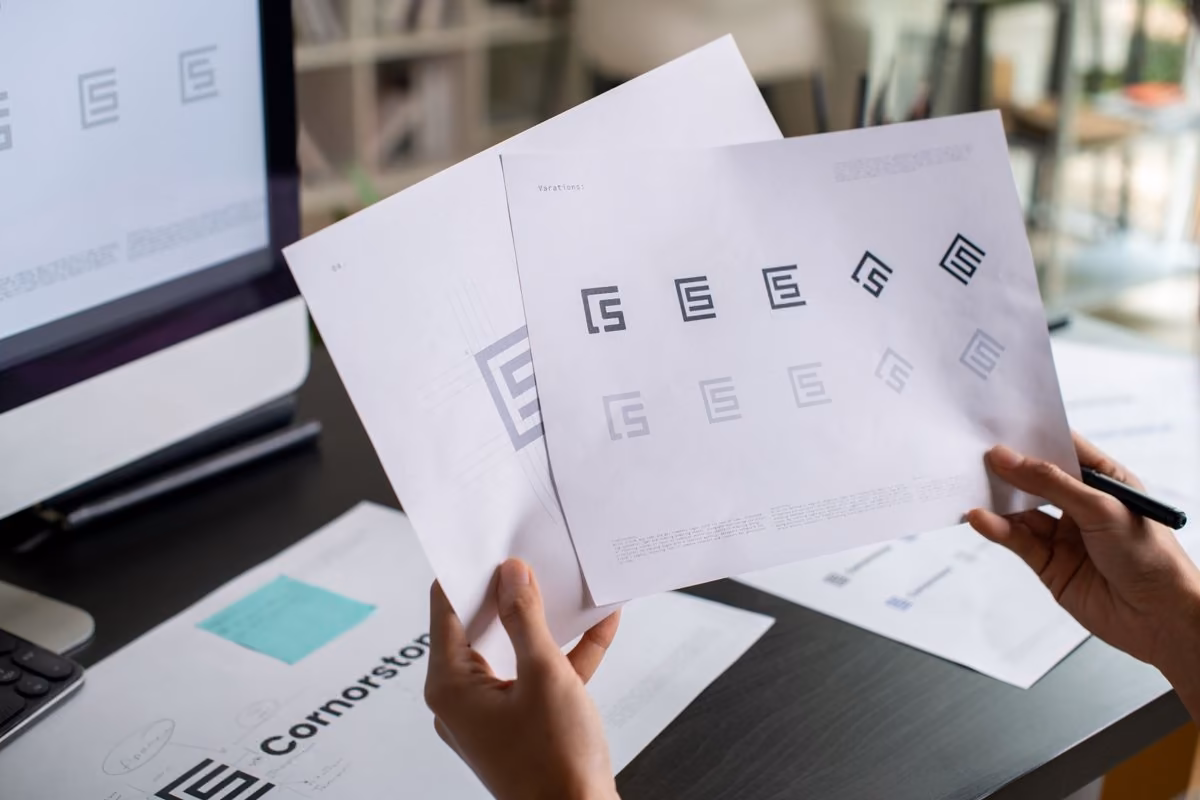 A monogram applied to paper: Qreative discusses copying risks