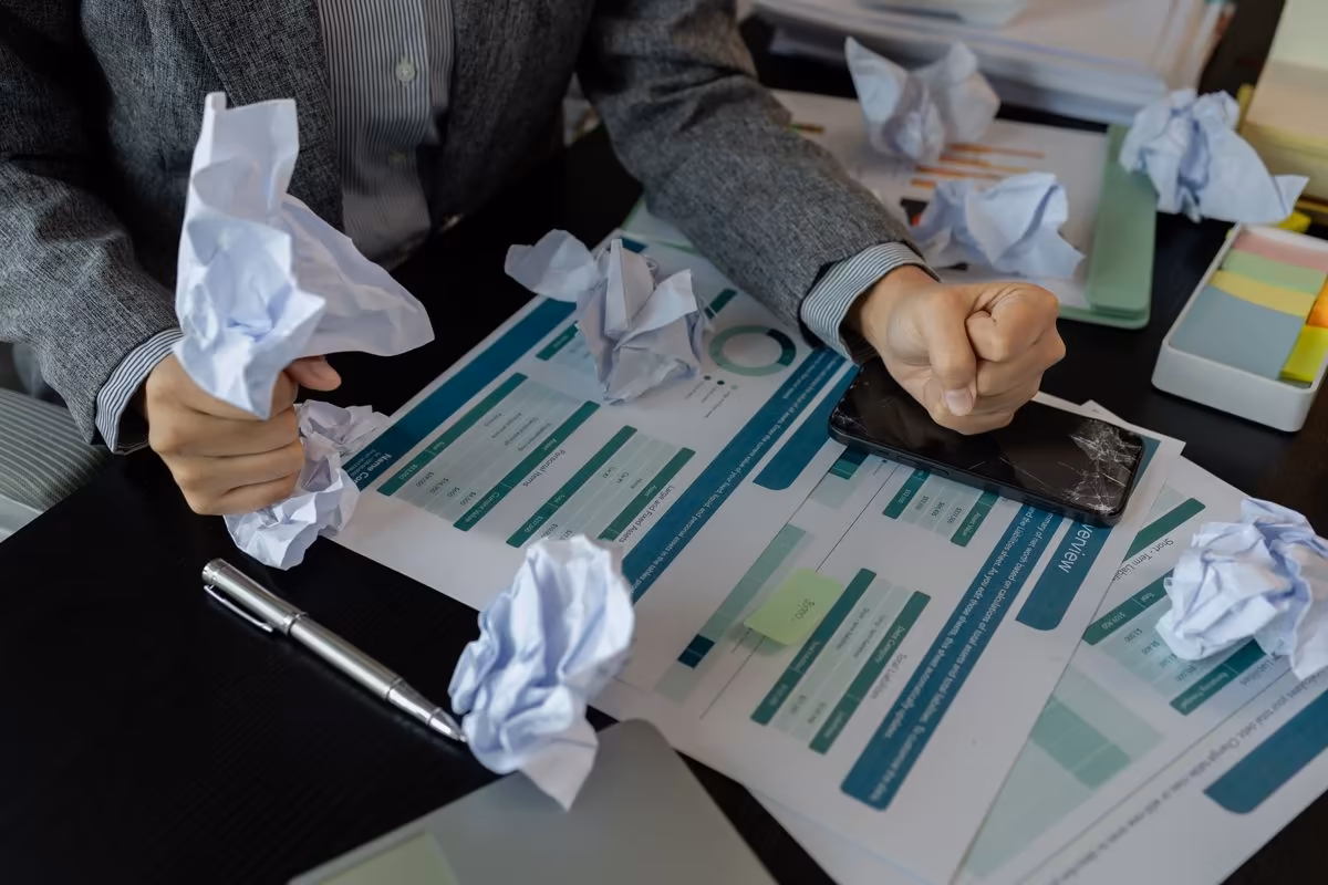 Frustration caused by messy work and unusable analytics