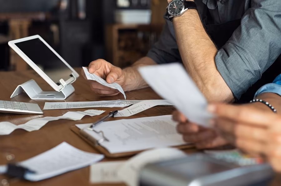 Reviewing paper invoices and receipts before switching to Peppol