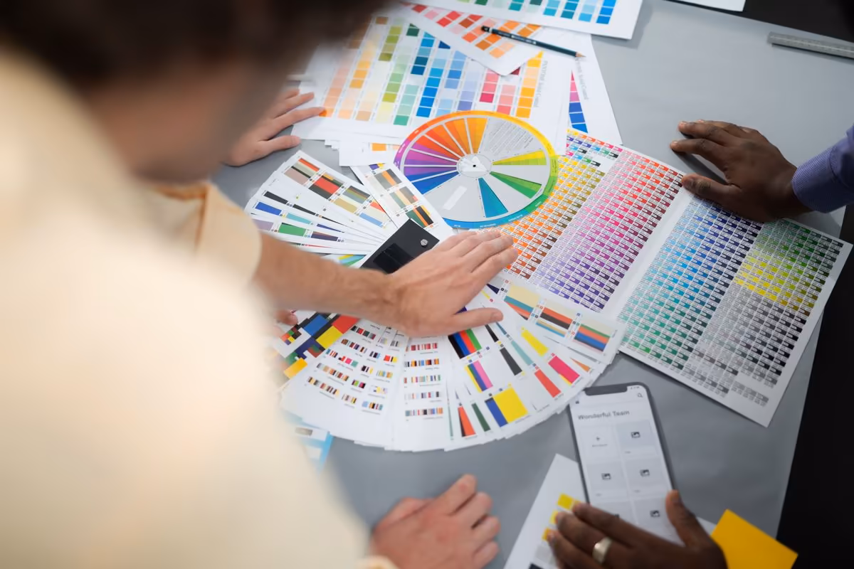 Color selection for a refreshed visual identity crafted at Qreative