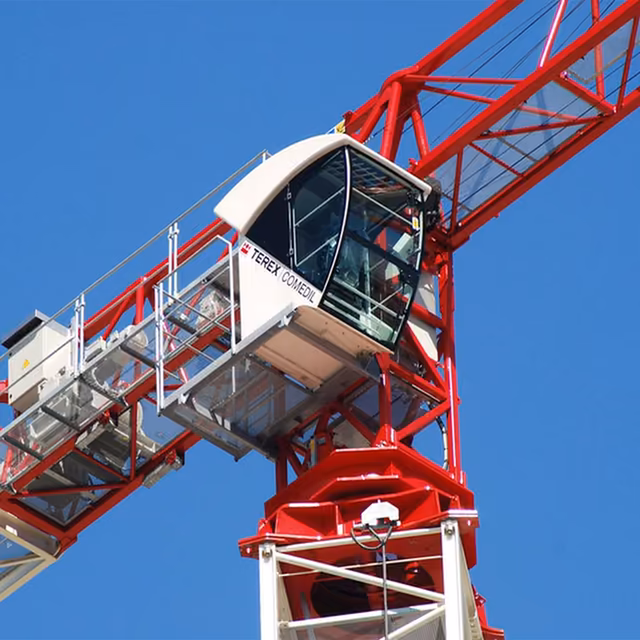  Industrial crane symbolizing Damaco’s fields on their showcase site