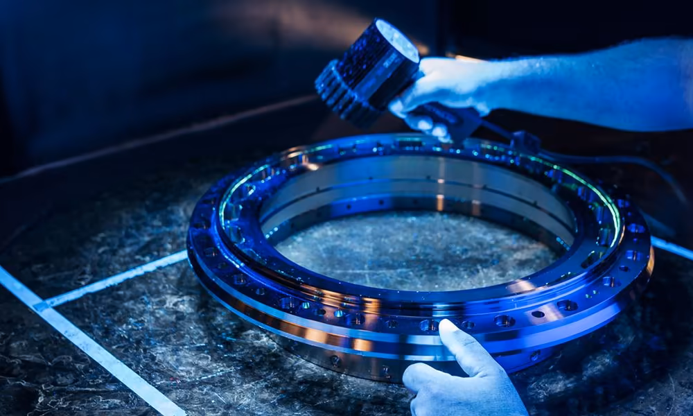 Industrial part checked like Qreative’s IN⁴DEF web design
